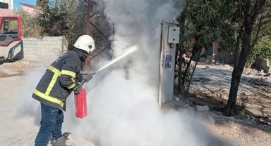 Kırıkhan'da trafo yangını