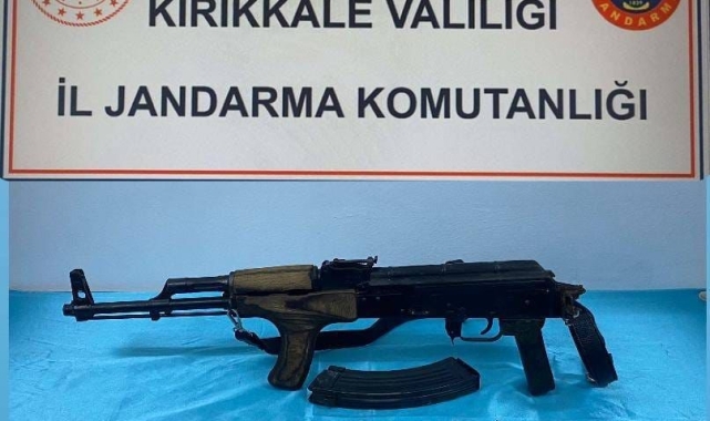 Kırıkkale'de kalaşnikofla yakalanan şahıs gözaltına alındı