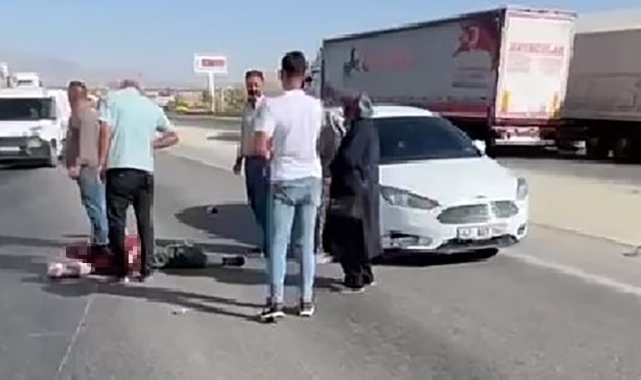 Konya'da otomobil ile motosiklet çarpıştı: 1 yaralı