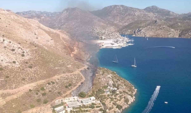 Marmaris'te makilik alanda yangın