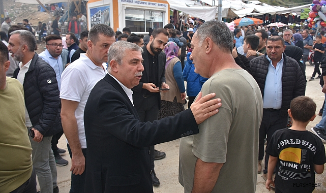 Maviş, Boyabat Panayırında vatandaşlarla buluştu