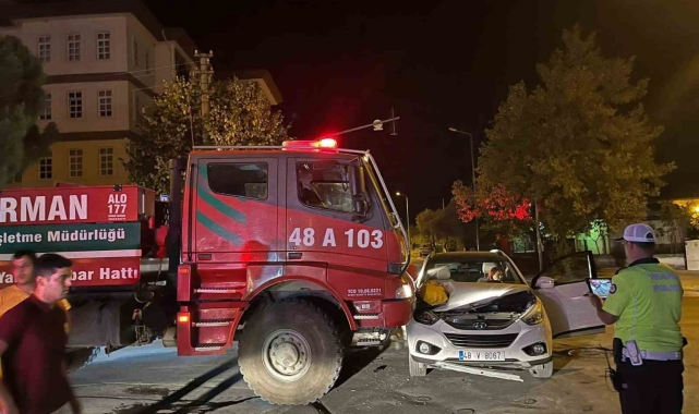 Menteşe'de trafik kazası: 1 yaralı