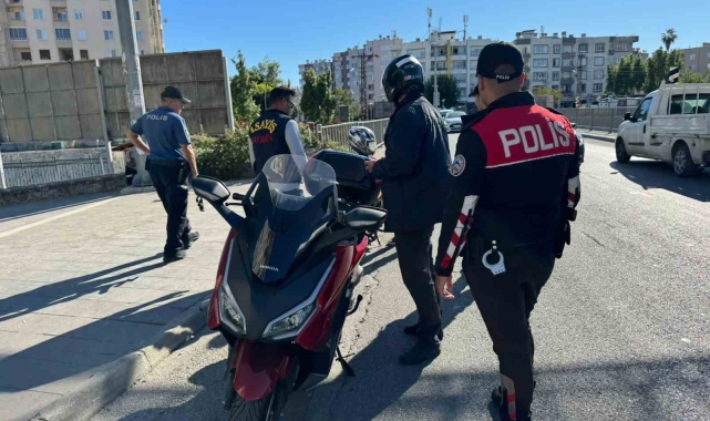 Mersin polisinden denetim: 2 çalıntı motosiklet ele geçirildi, 237 bin TL ceza uygulandı