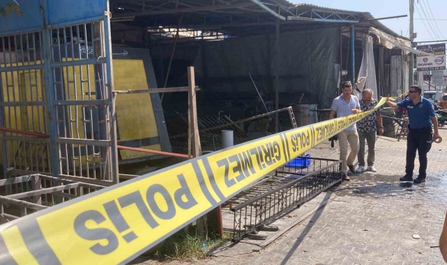 Mersin'de boya atölyesinde patlama: 1'i ağır 3 yaralı
