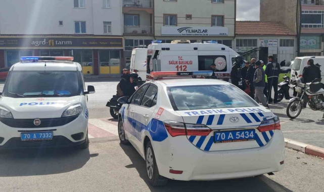 Minibüs ile motosiklet çarpıştı: 1 yaralı