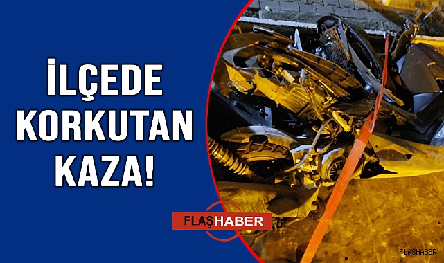 Motosiklet ile minibüs çarpıştı