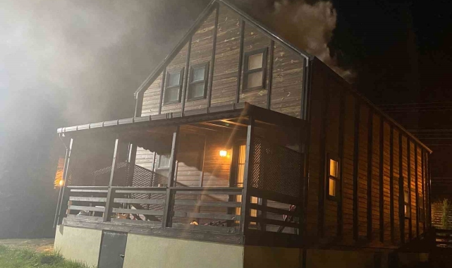Muratlı'da bungalov yangını