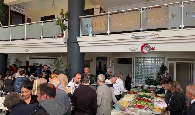 Nazilli protokolü dayanışma kahvaltısında bir araya geldi