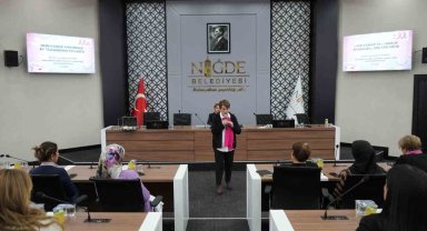 Niğde Belediyesi'nden kadın personele farkındalık eğitimi