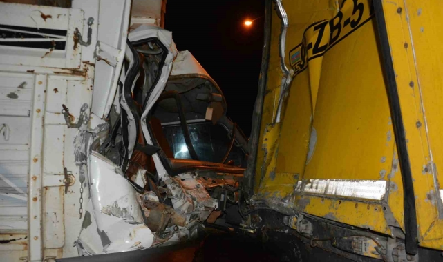 Ordu'da kereste yüklü kamyon tıra arkadan çarptı: 1 yaralı