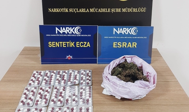 Ordu'da uyuşturucu operasyonlarında 3 tutuklama
