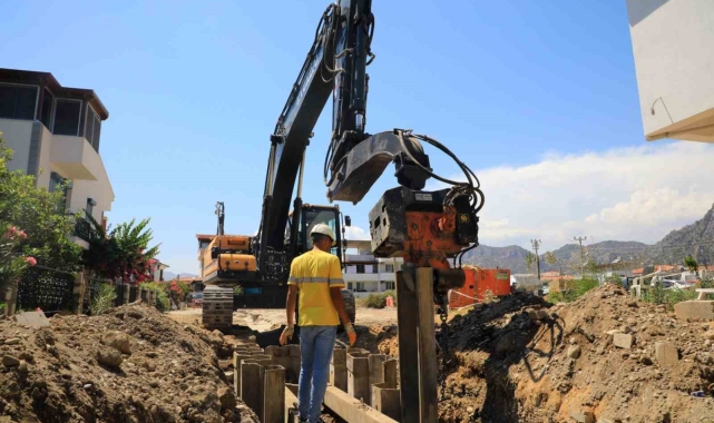 Ören'de kanalizasyonunun yüzde 74'ü tamamlandı