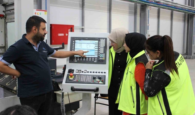 Orta Karadeniz Kalkınma Ajansı desteğiyle yetişen kadın CNC operatörleri iş başı yaptı