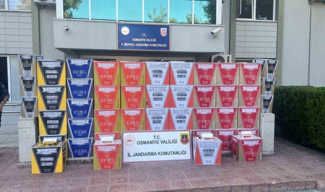 Osmaniye'de 2 milyon 500 bin makaron ele geçirildi