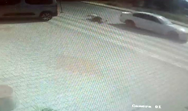 Otomobilin çarptığı yaya yaralandı