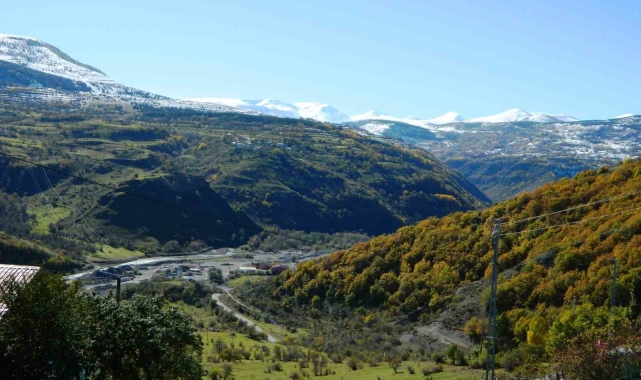 Posof'ta yeşil ile beyazın buluşması görsel şölen oluşturuyor