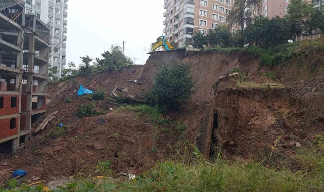 Rize'de heyelan