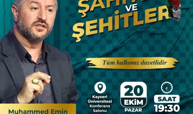 'Şahitler ve Şehitler' Konferansı Kayseri'de gerçekleşecek