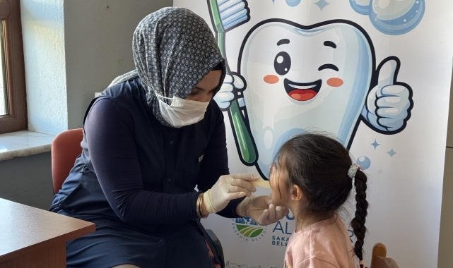 Sakarya'nın o ilçesinde anaokulu öğrencilerine diş taraması
