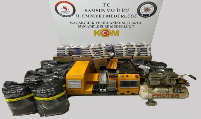 Samsun'da 20 bin makaron ele geçirildi