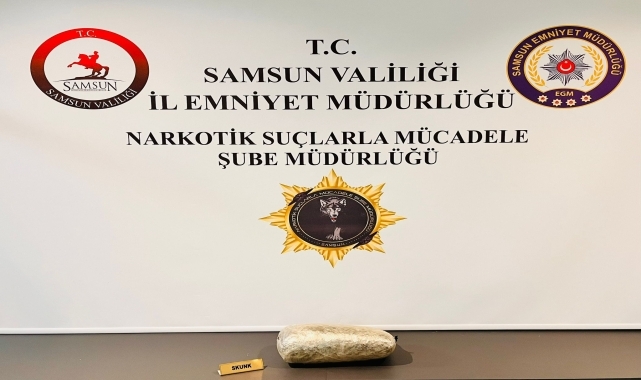 Samsun'da adresinde uyuşturucu bulunan zanlı yakalandı