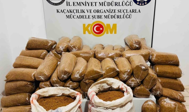 Samsun'da 510 kilo kaçak tütün ele geçirildi