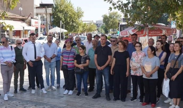 Sarıgöl'de kadına yönelik şiddete hayır protestosu