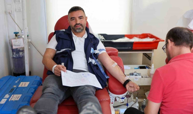 SASKİ çalışanlarından örnek davranış: Kan ve kök hücre bağışı