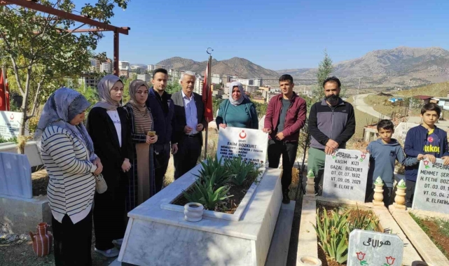 Sason şehitleri Bozkurt ve Araz mezarları başında anıldı