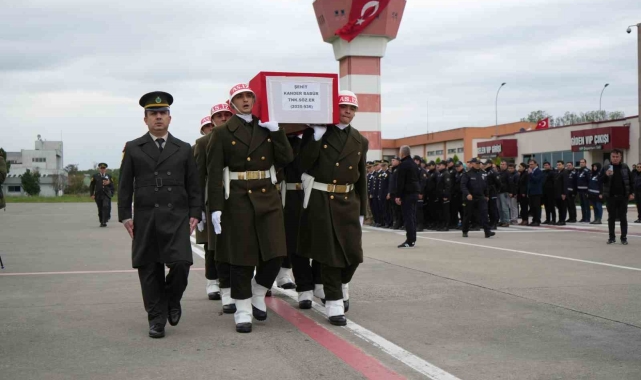Şehit Kander Babür'ün naaşı Samsun'a getirildi