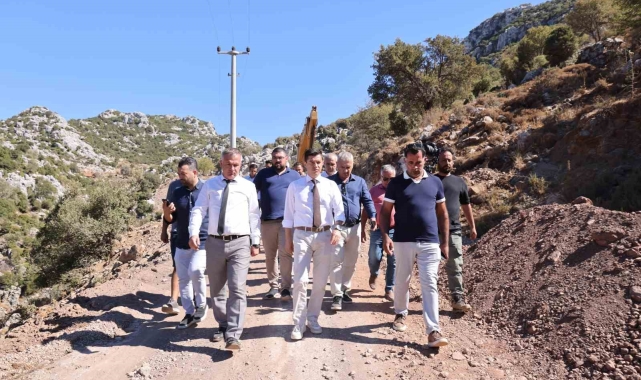 Selimiye'de yol çalışmaları devam ediyor