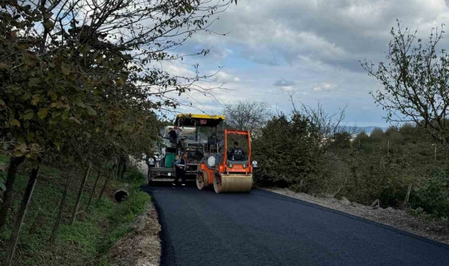 Serdivan'ın o yolu asfaltlandı
