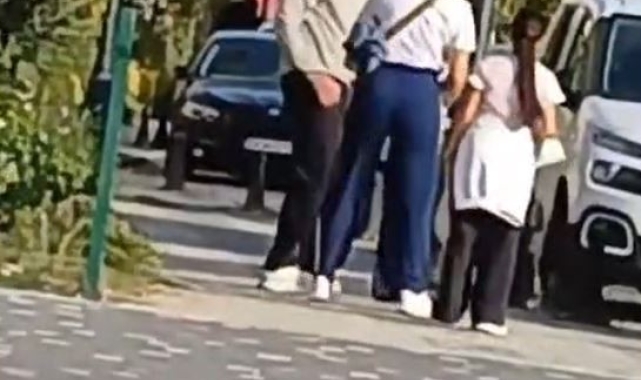 Silivri'de çocuğunun gözü önünde eşini darp etti: O anlar kamerada