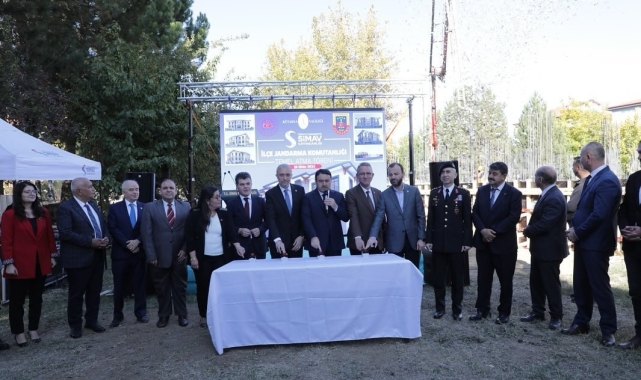 Simav İlçe Jandarma Komutanlığı yeni hizmet binasının temeli atıldı