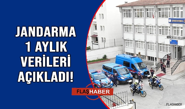 Sinop'ta Jandarma'nın 1 aylık bilançosu