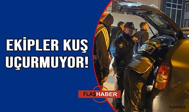 Sinop'ta öğrenci yurtları çevresinde asayiş denetimi yapıldı