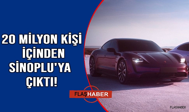 Sinoplu vatandaş spor arabanın sahibi oldu