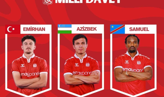 Sivasspor'da 3 isim milli takımlarına davet edildi