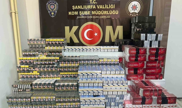 Siverek'te kaçak sigara ele geçirildi