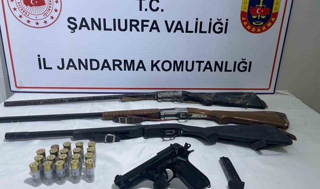 Siverek'te silah ve uyuşturucu ele geçirildi