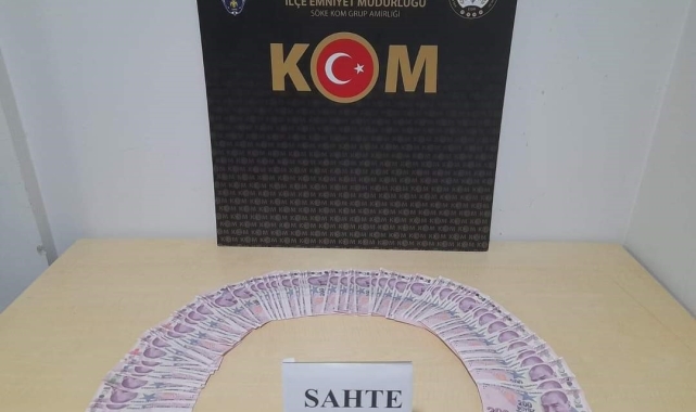 Söke'de sahte para operasyonu