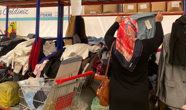 Sosyal market günde 70 kişiye destek sağliyor