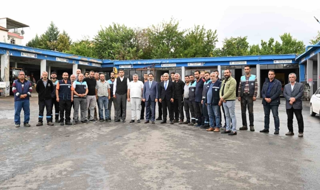 Taşkın Fen İşleri personeli ile bir araya geldi