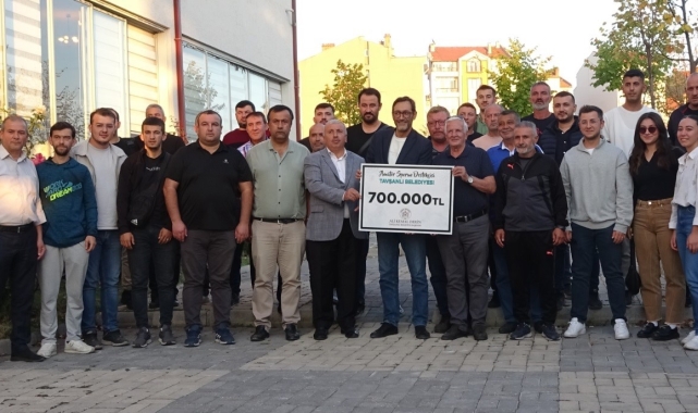 Tavşanlı'da amatör spora maddi destek