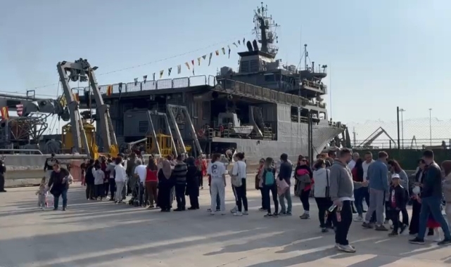 TCG Alemdar Kurtarma Gemisi Tekirdağ'da ziyarete açıldı
