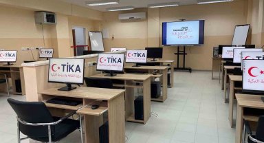 TİKA, Filistinli kadınlara mesleki eğitimlerin verileceği dijital eğitim salonu kurdu