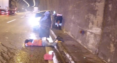 Tünelde feci kaza: 2 yaralı