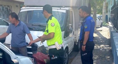 Turgutlu'da emniyet ve zabıtadan ortak denetim