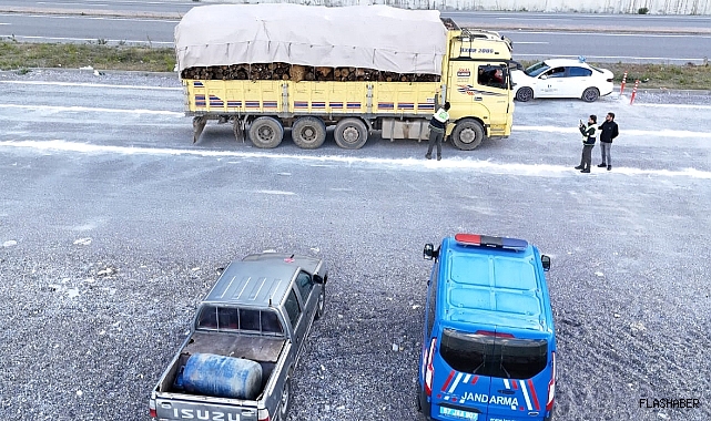 Türkeli’de orman ürünleri taşıyan araçlar denetlendi