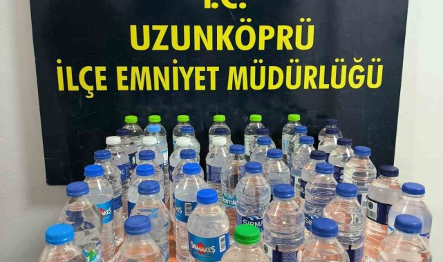 Uzunköprü'de kaçak alkol operasyonu